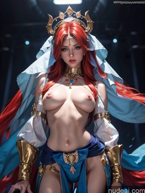 Pubic Hair Abs Detailed Miss Universe Model Nilou: Genshin Impact Cosplayers Tall Big Hips Perfect Boobs Beautiful