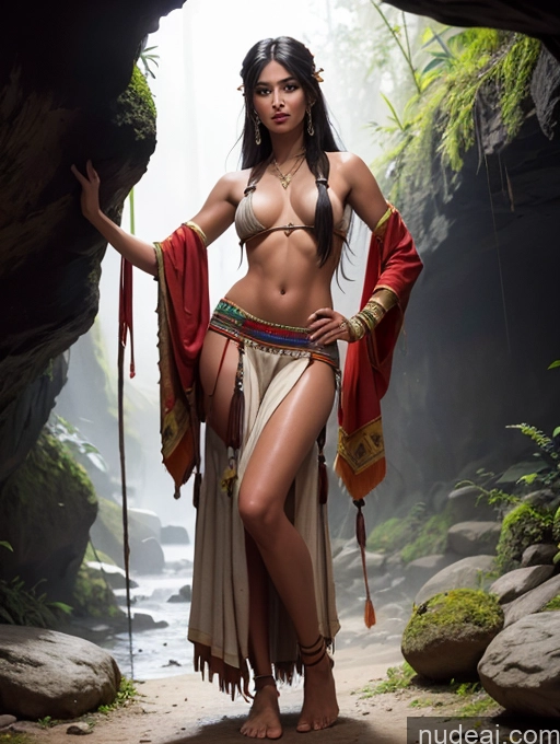 related ai porn images free for Tanned Skin Native American Traditional Tribal Cave Long Skirt Thong Fantasy Style Jeff Easley Fr4z3tt4 Bangs Perfect Body Big Hips