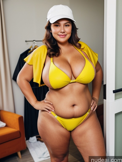 related ai porn images free for 80s One Busty Huge Boobs Tanned Skin Microkini Front View Thong Thick Chubby Fat Brazilian Construction Worker Maid