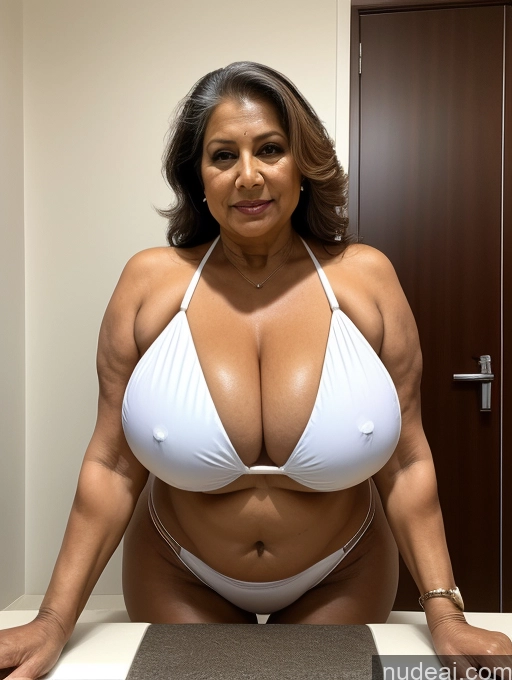 related ai porn images free for Milf One Busty Huge Boobs Tanned Skin Front View Microkini Thong Thick 70s Indian Maid