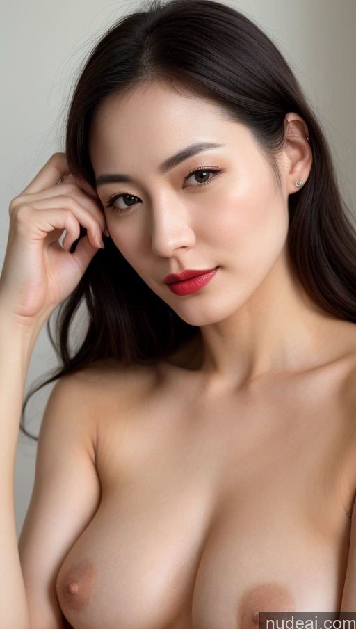 related ai porn images free for Woman One Beautiful Lipstick Fairer Skin Black Hair 30s Close-up View Skin Detail (beta) Korean Slicked Small Tits Detailed