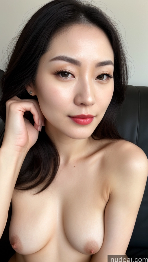 related ai porn images free for Woman One Beautiful Lipstick Fairer Skin 30s Black Hair Skin Detail (beta) Close-up View Small Tits Korean Slicked