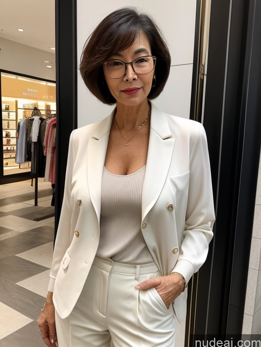 related ai porn images free for Milf Two Perfect Body Perfect Boobs Beautiful Glasses 70s Short Hair Chinese Mall Blouse Bra Casual Jacket Suit Stylish Secretary Professor Cleavage Detailed Sexy Face