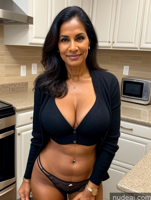 related ai porn images free for Milf Two Perfect Boobs Perfect Body Dark Skin 70s Indian Kitchen Bra Jacket Jeans Professor Secretary Cleavage Partially Nude Detailed Sweater