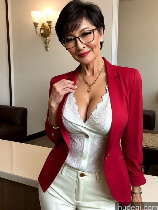 related ai porn images free for Milf Perfect Boobs Beautiful Glasses Perfect Body Seductive Pixie Chinese Party Blouse Casual Jacket Professor Secretary Shirt Stylish Suit Cleavage Detailed Sexy Face 70s