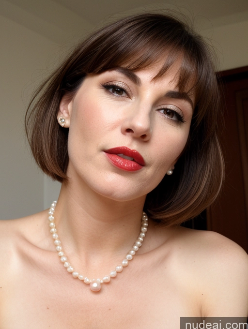 related ai porn images free for Milf Lipstick Beautiful Fairer Skin Seductive Sexy Face Skin Detail (beta) Front View Pearl Jewelry Busty Blowjob Brunette Bobcut German