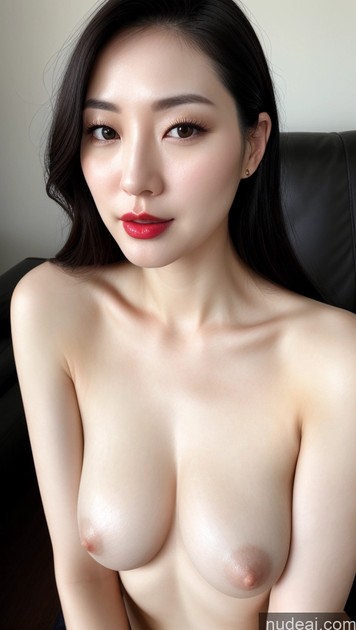 related ai porn images free for Woman One Beautiful Lipstick Fairer Skin Close-up View Small Tits 30s Black Hair Slicked Korean