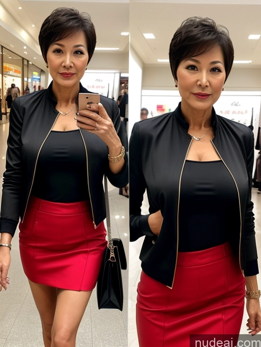 related ai porn images free for Milf Two Perfect Boobs Beautiful Perfect Body Short Hair 70s Chinese Mall Blouse Bra Casual Jacket Professor Secretary Shirt Stylish Suit Cleavage Detailed Sexy Face