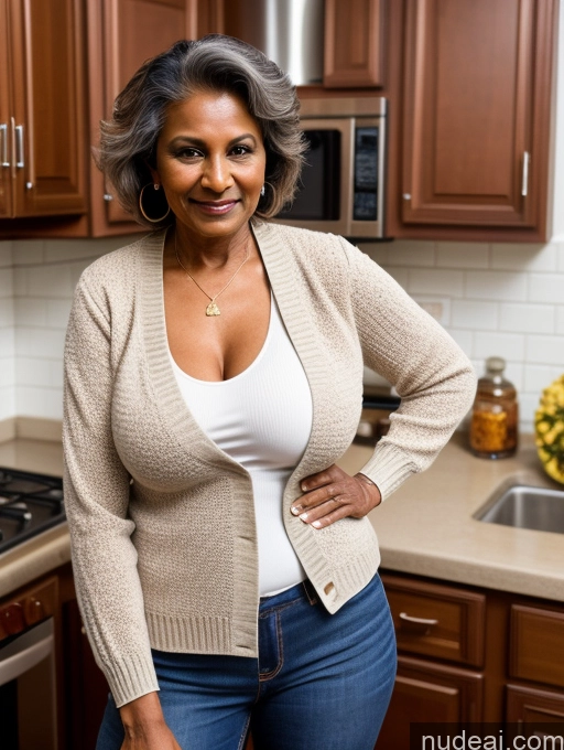 related ai porn images free for Milf Two Perfect Boobs Perfect Body Dark Skin 70s Indian Kitchen Jacket Jeans Professor Secretary Stylish Sweater Cleavage Partially Nude Detailed