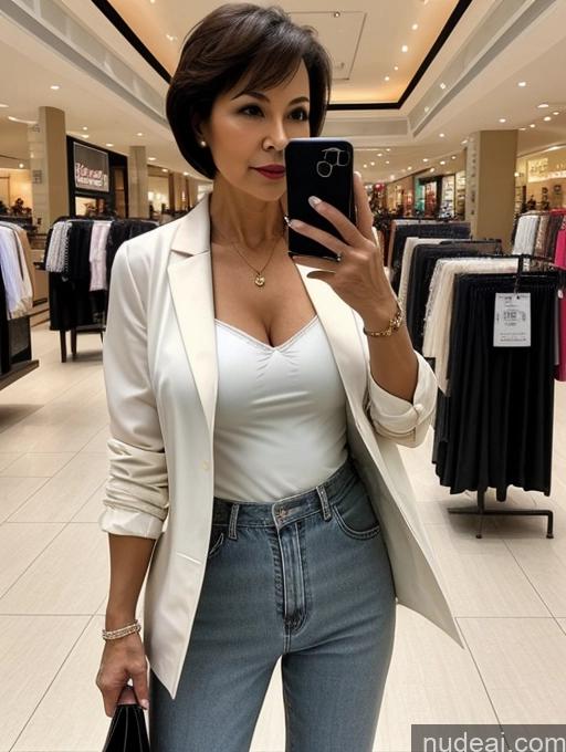 related ai porn images free for Milf Two Perfect Boobs Beautiful Perfect Body Short Hair 70s Mall Blouse Bra Casual Jacket Professor Secretary Shirt Stylish Suit Cleavage Detailed Sexy Face Vietnamese