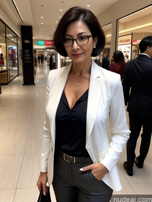 related ai porn images free for Milf Perfect Boobs Perfect Body Short Hair Mall Blouse Casual Suit Shirt Stylish Secretary Professor Jacket Cleavage Detailed Busty Dark Lighting Korean Glasses 50s