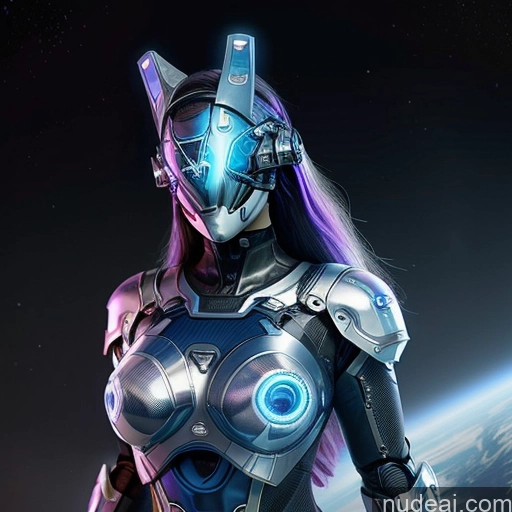 related ai porn images free for Deep Blue Eyes Art By Mooncryptowow Superhero 30s Ahegao Happy Space Suit Transparent Cyborg Perfect Boobs Sci-fi Armor Diamond Jewelry Purple Hair Ponytail Partially Nude Cyberhelmet V3 Persian Niqab