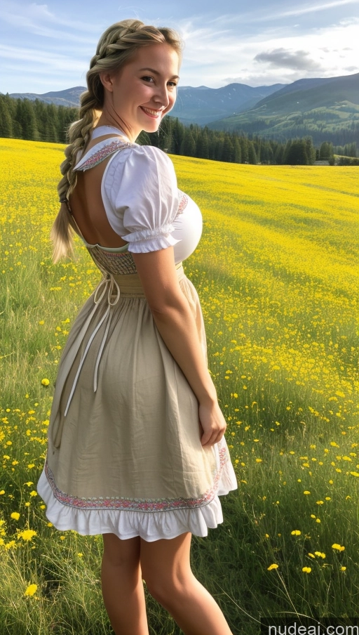 related ai porn images free for Skinny Huge Boobs Busty 18 Happy Model Meadow Dirndl One Blonde Braided