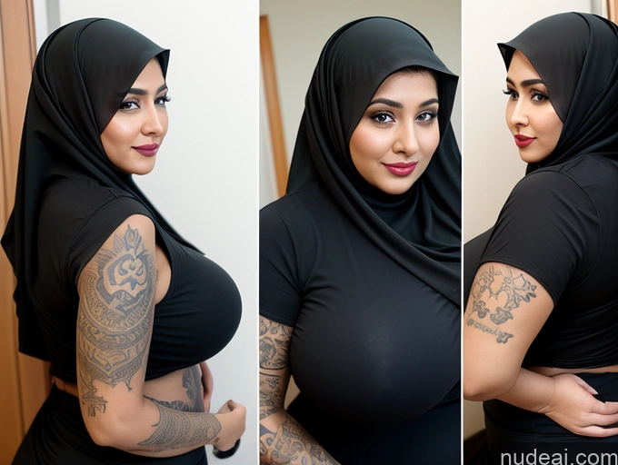 related ai porn images free for Woman Busty Huge Boobs Beautiful Tattoos Lipstick Big Ass Thick Chubby Big Hips 40s Short Hair Arabic Back View Niqab