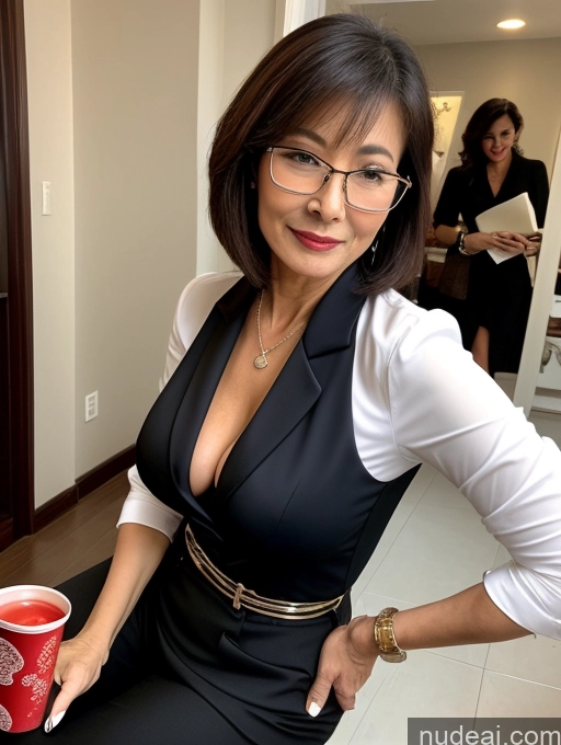 related ai porn images free for Milf Perfect Boobs Beautiful Glasses Perfect Body 60s Seductive Pixie Chinese Party Blouse Casual Jacket Professor Secretary Shirt Stylish Suit Cleavage Detailed Sexy Face