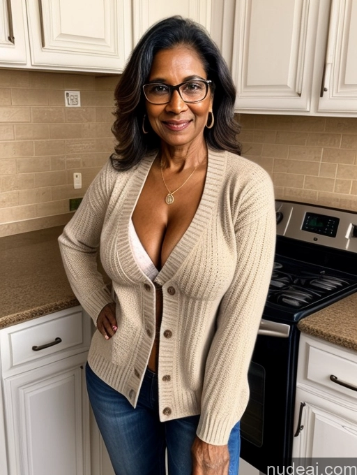 related ai porn images free for Milf Two Perfect Boobs Perfect Body Dark Skin 70s Indian Kitchen Jacket Jeans Professor Secretary Stylish Sweater Cleavage Partially Nude Detailed