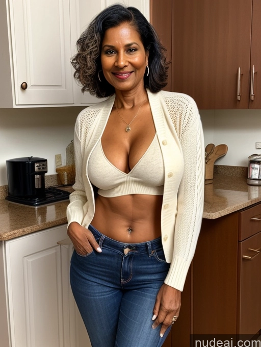 related ai porn images free for Milf Two Perfect Boobs Perfect Body Dark Skin 70s Indian Kitchen Jacket Jeans Professor Secretary Stylish Sweater Cleavage Partially Nude Detailed