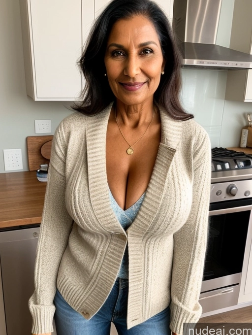 related ai porn images free for Milf Two Perfect Boobs Perfect Body Dark Skin 70s Indian Kitchen Jacket Jeans Professor Secretary Stylish Sweater Cleavage Partially Nude Detailed