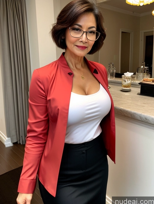 related ai porn images free for Milf Perfect Boobs Beautiful Glasses Perfect Body 60s Seductive Pixie Chinese Party Blouse Casual Jacket Professor Secretary Shirt Stylish Suit Cleavage Detailed Sexy Face