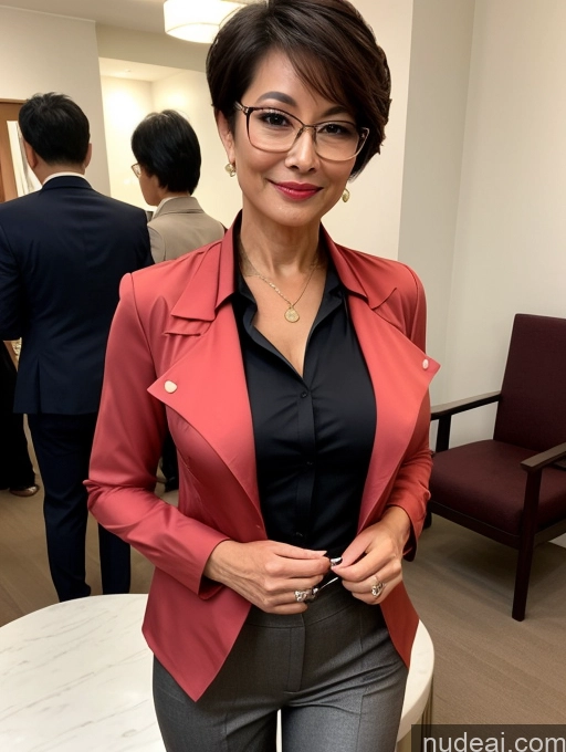 related ai porn images free for Milf Perfect Boobs Beautiful Glasses Perfect Body 60s Seductive Pixie Chinese Party Blouse Casual Jacket Professor Secretary Shirt Stylish Suit Cleavage Detailed Sexy Face