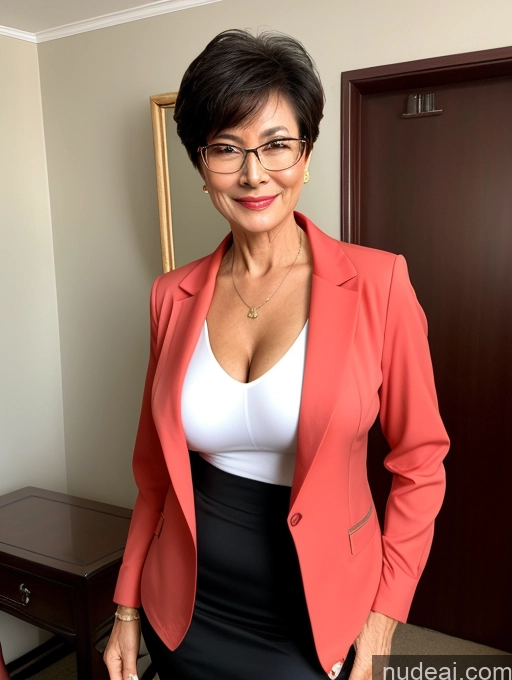 related ai porn images free for Milf Perfect Boobs Beautiful Glasses Perfect Body 60s Seductive Pixie Chinese Party Blouse Casual Jacket Professor Secretary Shirt Stylish Suit Cleavage Detailed Sexy Face