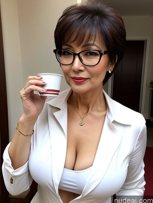 related ai porn images free for Milf Perfect Boobs Beautiful Glasses Perfect Body 60s Seductive Pixie Chinese Party Blouse Casual Jacket Professor Secretary Shirt Stylish Suit Cleavage Detailed Sexy Face