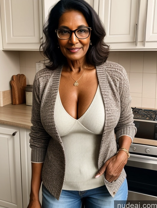 related ai porn images free for Milf Two Perfect Boobs Perfect Body Dark Skin 70s Indian Kitchen Jacket Jeans Professor Secretary Stylish Sweater Cleavage Partially Nude Detailed