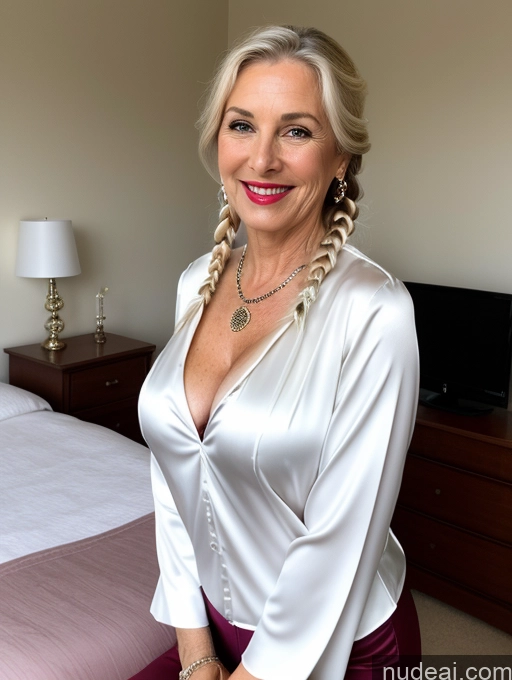 related ai porn images free for Milf Perfect Boobs Perfect Body Bedroom Braided Beautiful Fairer Skin Skinny Lipstick Happy White Hair German Front View Satin 70s Jewelry Harlequin