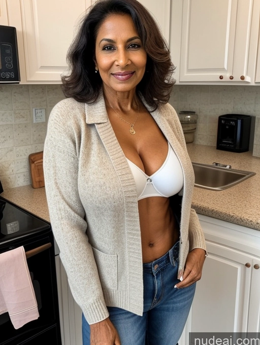 related ai porn images free for Milf Two Perfect Boobs Perfect Body Dark Skin 70s Indian Kitchen Jacket Jeans Professor Secretary Stylish Sweater Cleavage Partially Nude Detailed