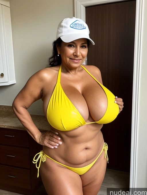 related ai porn images free for One Busty Huge Boobs Thick Tanned Skin Front View Microkini Thong Indian Milf 70s Construction Worker Maid