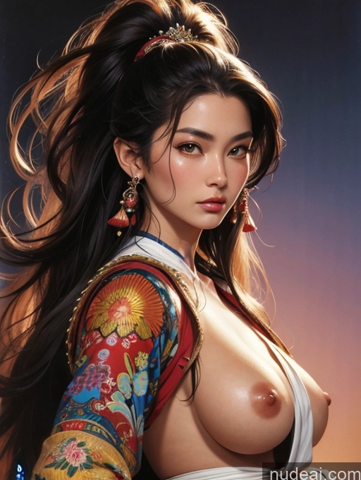 related ai porn images free for Tanned Skin Japanese Front View Art By Boris Vallejo Boris Vallejo Art Style Traditional Long Hair