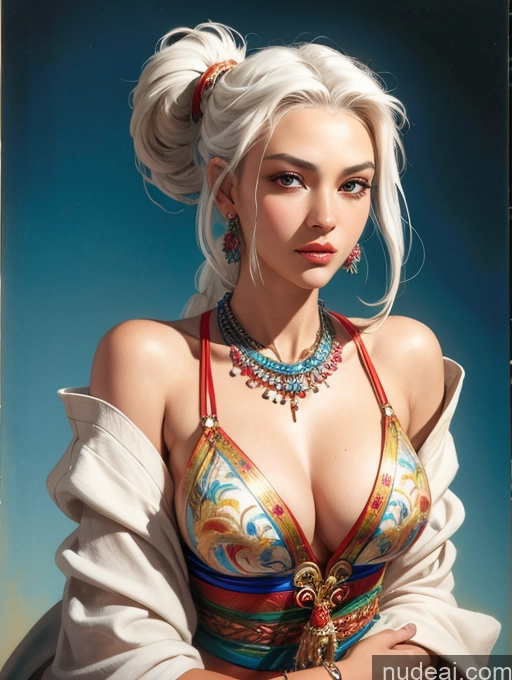 related ai porn images free for Traditional Art By Boris Vallejo Boris Vallejo Art Style White Hair Dynamic View Skinny Short Long Hair Makima, Braided Ponytail Cleavage Jewelry Vietnamese