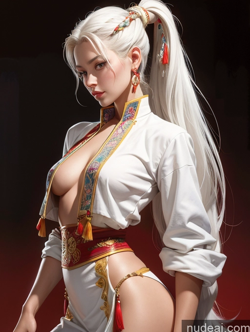 related ai porn images free for Traditional Art By Boris Vallejo Boris Vallejo Art Style White Hair Dynamic View Skinny Small Tits Vietnamese Makima, Braided Ponytail Long Hair