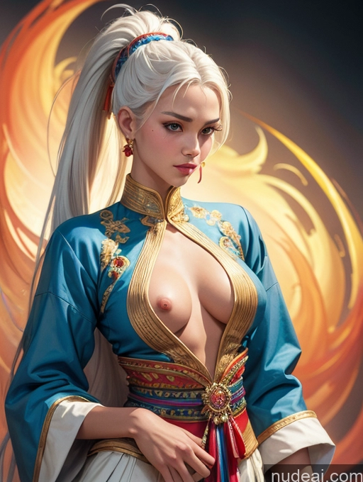 related ai porn images free for Traditional Art By Boris Vallejo Boris Vallejo Art Style White Hair Dynamic View Skinny Small Tits Vietnamese Makima, Braided Ponytail Long Hair