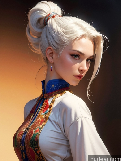 related ai porn images free for Traditional Art By Boris Vallejo Boris Vallejo Art Style White Hair Dynamic View Skinny Small Tits Vietnamese Makima, Braided Ponytail Long Hair