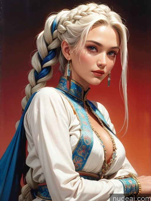 related ai porn images free for Traditional Art By Boris Vallejo Boris Vallejo Art Style White Hair Dynamic View Vietnamese Tanned Skin Braided Small Tits Skinny Medieval