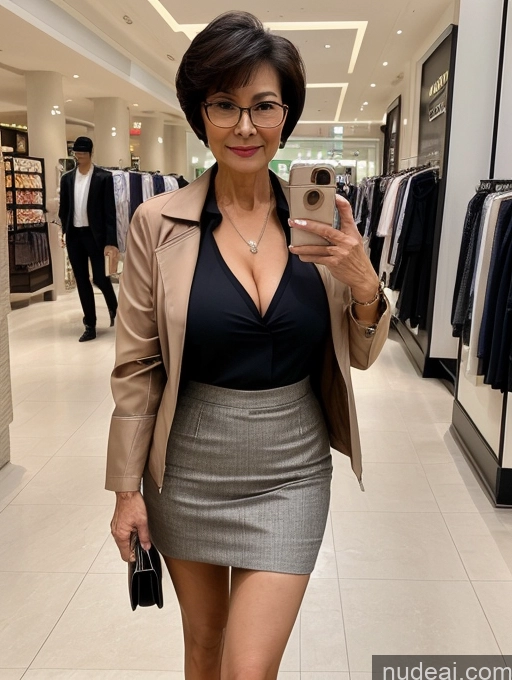 related ai porn images free for Milf Perfect Boobs Glasses Perfect Body Short Hair 70s Chinese Mall Blouse Bra Casual Jacket Professor Secretary Shirt Stylish Suit Cleavage Detailed