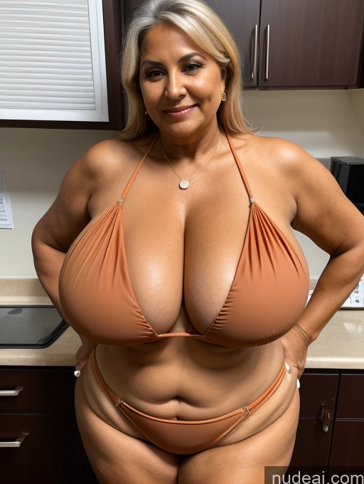 related ai porn images free for Milf One Busty Huge Boobs Thick Tanned Skin 70s Front View Microkini Thong Indian Lab Coat Doctor