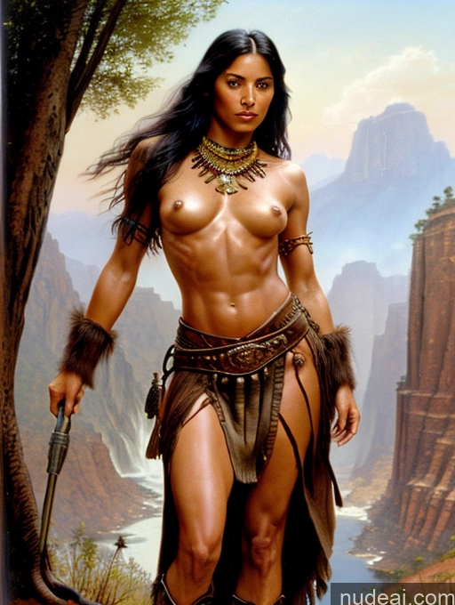 related ai porn images free for Beautiful Skinny Tanned Skin Long Skirt Traditional Jewelry Waterfall Forest Topless Woman Breasts Art By Boris Vallejo Boris Vallejo Art Style Cowgirl Outfit Barbarian Woman Battlefield Huge Tits, Hard Nipples Dynamic View Abs Long Hair Dark Skin Native American