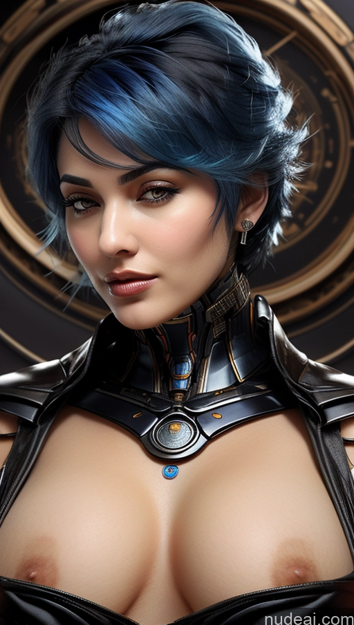 related ai porn images free for Busty Perfect Boobs Pubic Hair Tanned Skin Futuristicbot V2 Phoenixdress Huge Tits, Hard Nipples Blue Hair Persian