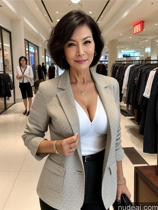 related ai porn images free for Milf Perfect Boobs Perfect Body Short Hair 70s Chinese Mall Blouse Bra Casual Jacket Professor Secretary Shirt Stylish Suit Cleavage Detailed