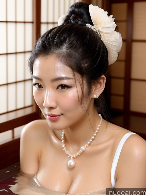 related ai porn images free for Perfect Boobs Perfect Body Oiled Body Fairer Skin Hair Tied Up Japanese Onsen Sexy Face Kimono Cleavage Jewelry Pearl Jewelry Black Hair