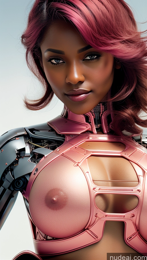 related ai porn images free for Busty Pubic Hair Tanned Skin Huge Tits, Hard Nipples French Futuristicbot V2 Crop Top Pink Hair Phoenixdress Close-up View Dark Skin