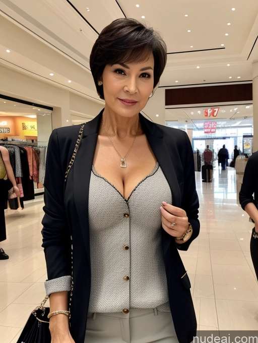 related ai porn images free for Milf Perfect Boobs Perfect Body Short Hair 70s Chinese Mall Blouse Bra Casual Jacket Professor Secretary Shirt Stylish Suit Cleavage Detailed