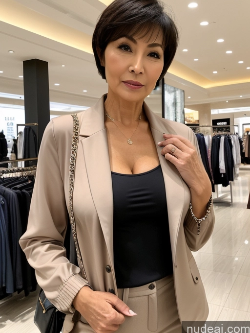 related ai porn images free for Milf Perfect Boobs Perfect Body Short Hair 70s Chinese Mall Blouse Bra Casual Jacket Professor Secretary Shirt Stylish Suit Cleavage Detailed