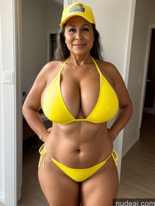 related ai porn images free for Milf One Busty Huge Boobs Thick Tanned Skin Brazilian Front View Microkini Maid Thong 70s Construction Worker