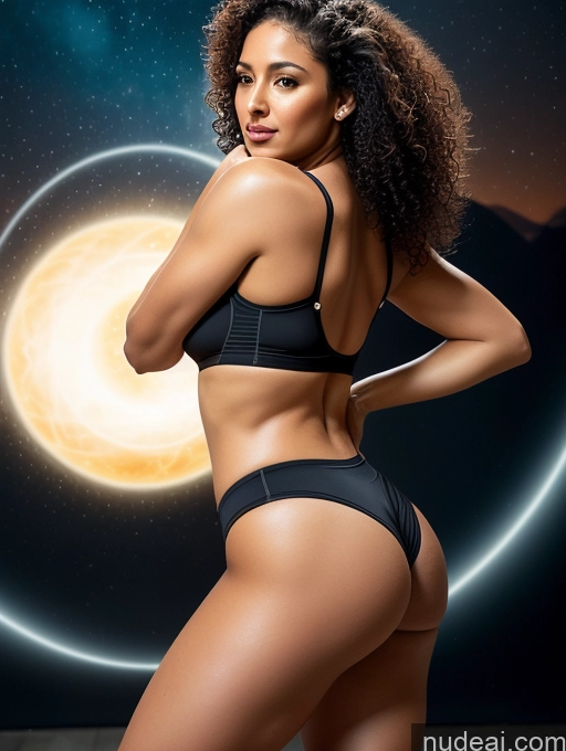 related ai porn images free for Woman One Perfect Boobs 30s Seductive Brunette Curly Hair Brazilian Surrealist Gym Back View Working Out Big Ass Short Shorts Crop Top Detailed