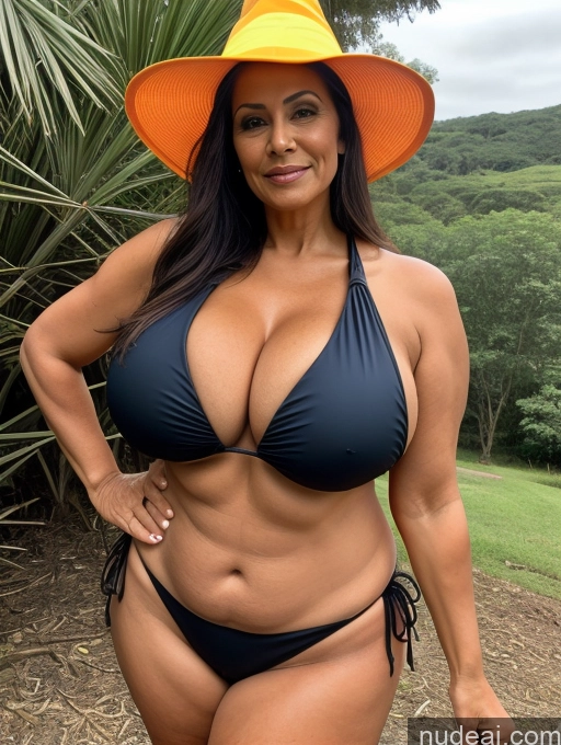 related ai porn images free for Milf One Busty Huge Boobs Thick Tanned Skin Front View Microkini Thong Brazilian 70s Witch Construction Worker