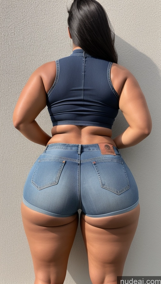 related ai porn images free for Big Ass Big Hips Athlete Jeans Short Shorts