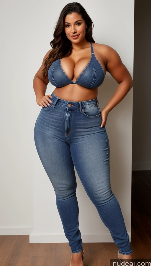 related ai porn images free for Perfect Boobs Busty Athlete Big Ass Big Hips Jeans Front View